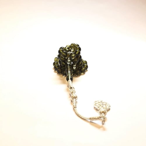 بكلايت مع طربزونة فضة عدد الخرز 51 مقاس الخرز 10 م...