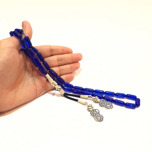 بكلايت مع طربزونة فضة عدد الخرز 33 مقاس الخرز 7 /1...