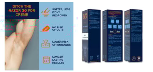 كريم (نو هير كرو) إزالة الشعر للمناطق الحساسة للرج...