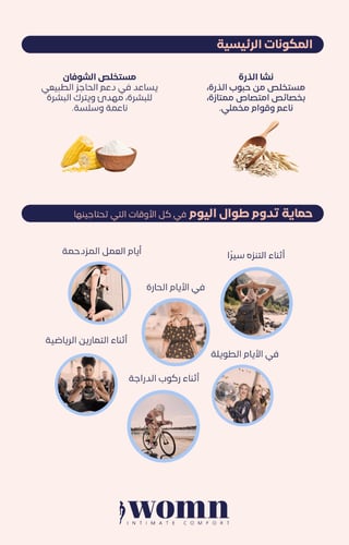 بودرة ( وُمِن ) جافة ومنعشة للنساء، 100 غرام