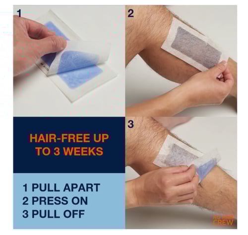شرائح الشمع (نو هير كرو) لإزالة شعر الجسم للرجال