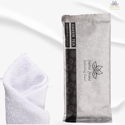 منشفة منعشة برائحة الشاي الاخضر - فضي