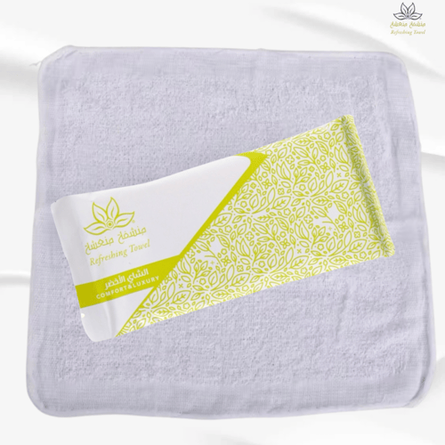 منشفة منعشة برائحة الشاي الاخضر - اخضر