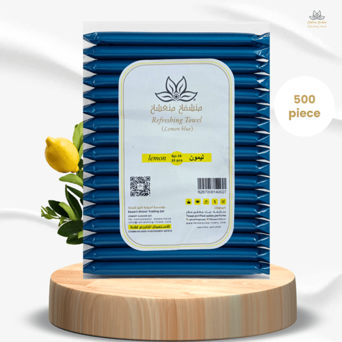 منشفة منعشة برائحةالليمون -ازرق