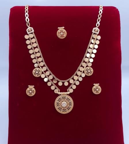 طقم مجوهرات بديل الذهب فاخر