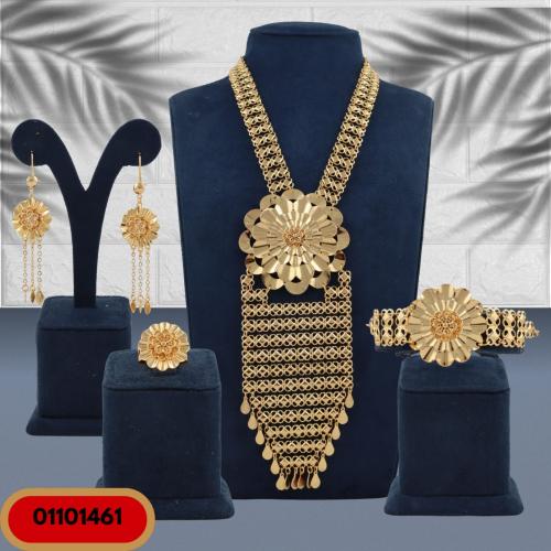 طقم مجوهرات بديل الذهب فاخر