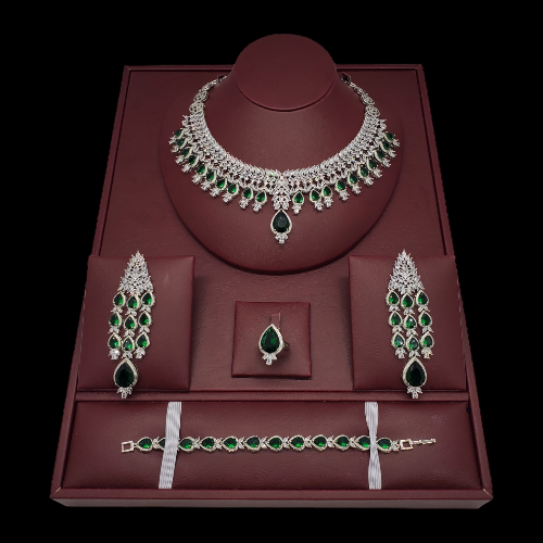 طقم فاخر زركون بديل الالماس