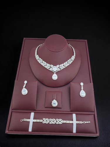 طقم فاخر زركون بديل الالماس