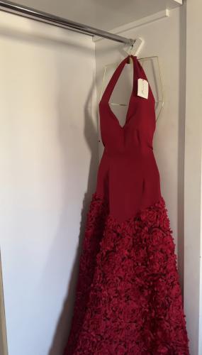 فستان لينا عنابي