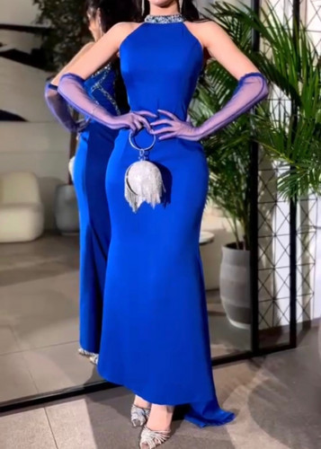 فستان ازرق ناعم