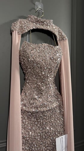 فستان الما مطرز