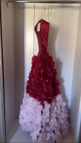 فستان ورود احمر