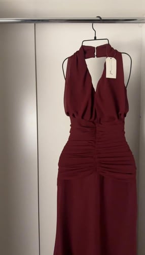 فستان خلود برغندي