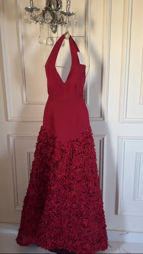 فستان لينا عنابي