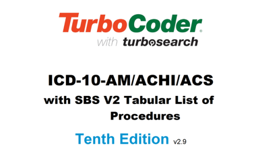 TurboCoder 10th edition Coding and mapping ICD 10...