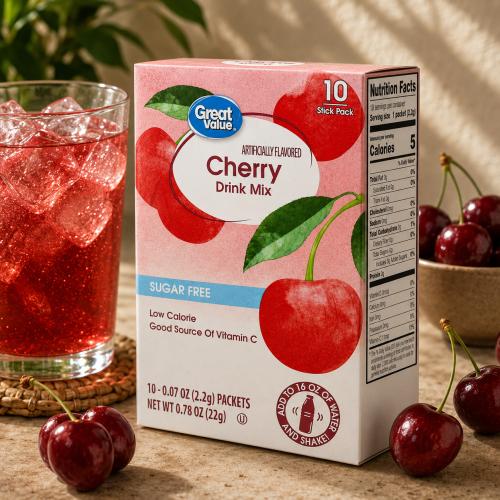 مشروب الكرز 10 ظروف (Great Value)