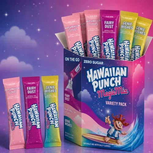 صندوق المشروبات السحرية 10 ظروف (Hawaiian Punch)
