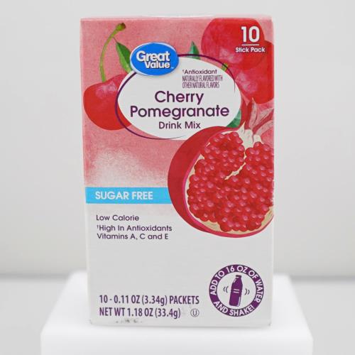 مشروب الكرز والرمان 10 ظروف (Great Value)