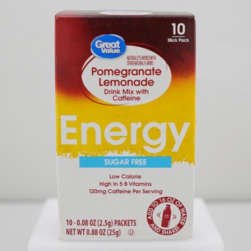 مشروب الطاقة الرمان بالليمون 10 ظروف (Great Value)