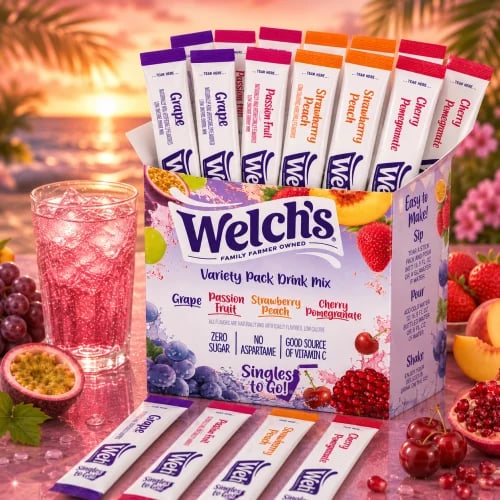 صندوق مشروبات ويلتشز المنوع 10ظروف (Welch’s)