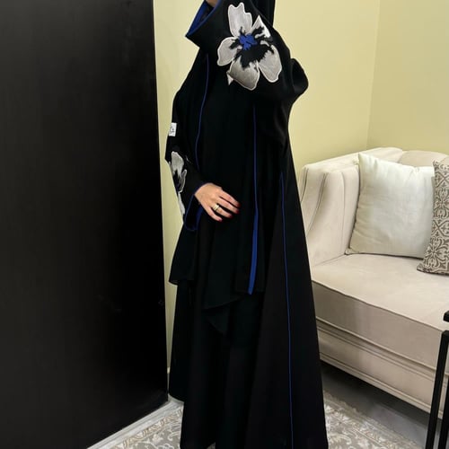 عبايه بقماش كتان خاص |قصة العبايه A line