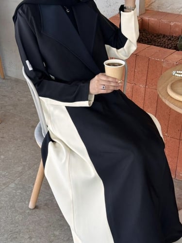 عبايه رسميه |قماش كريب سرميك