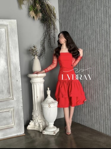 فستان العيد احمر