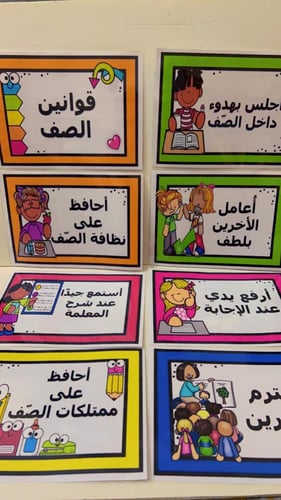 قوانين الصف -7 قطع