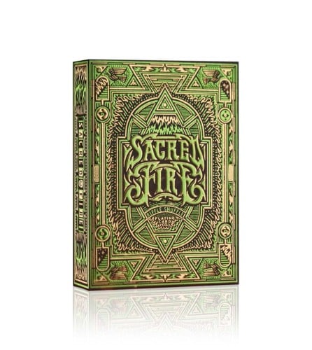 Sacred Fire Playing Cards - Emerald Flare