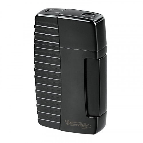 ولاعة فيكتور فيفورس شعلة نفاثة مزدوجة - اسود مطفي