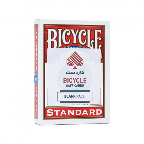 ورق لعب جاف بايسكل بوجه فارغ - احمر