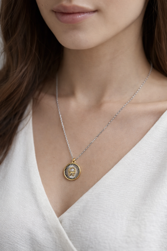 Aigner necklace gold & silver