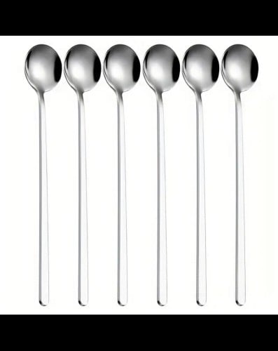 ملاعق ستيل فضي 6 قطع
