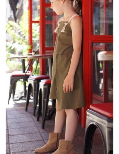 CLARA KHAKI DRESS