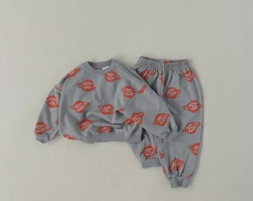 PLANET GREY - COTTON SWEAT SET