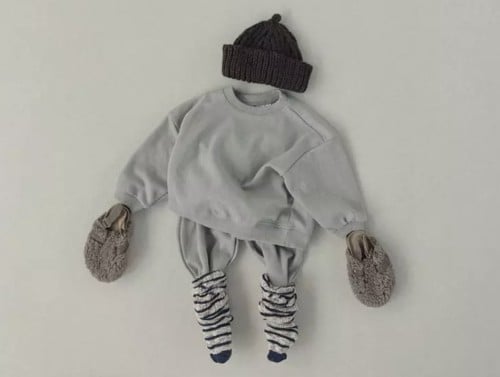 OLIVE - COTTON SWEAT SET