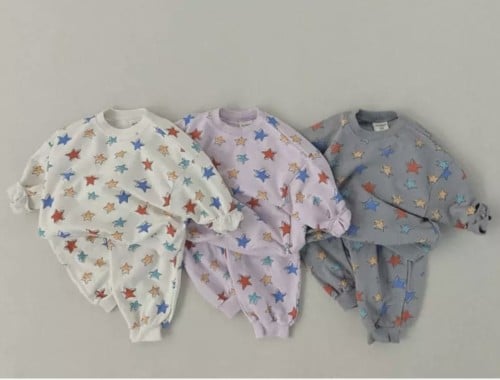 STAR GREY - COTTON SWEAT SET
