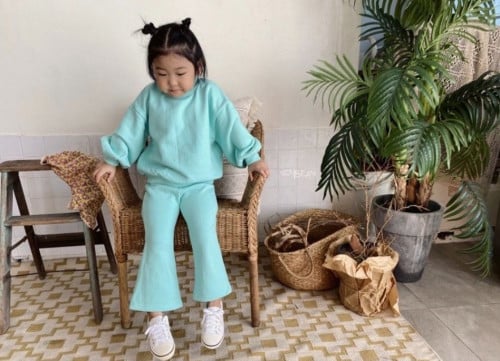 COTTON SWEATSET - FLARE PANTS