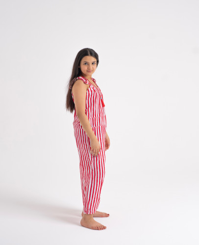 JUMPSUIT W/NECKLACE - LYCHEE