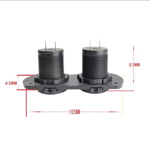 لوحة مدخل USB مزدوج ومدخل طاقة