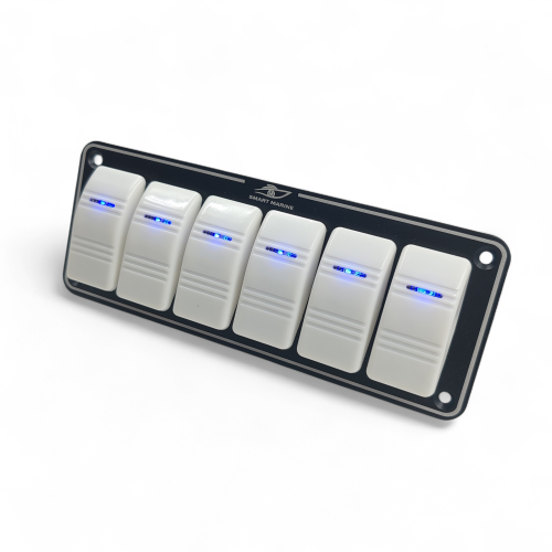 SM لوحة 6 مفاتيح ابيض