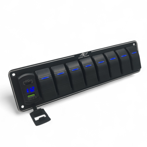 SM لوحة 8 مفاتيح اسود(USB+PD+V)