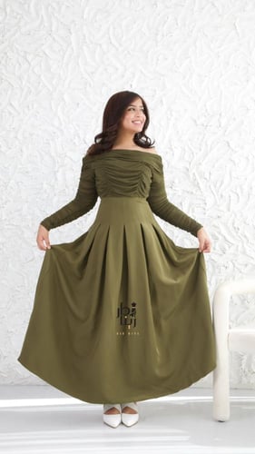 فستان تب أكمام تل تكسير