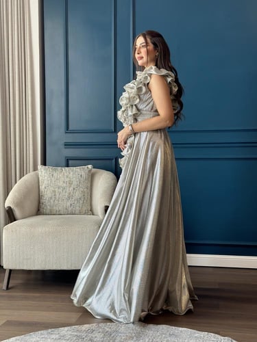 فستان لمعه سهره راقي