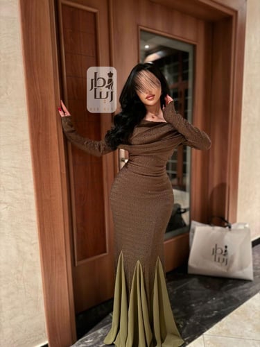 فستان ناعم كرستال شيفون