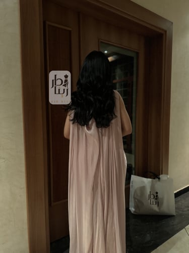 فستان كرنكل سهرة عقدة