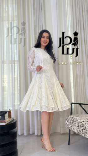 فستان قصير دانتيل