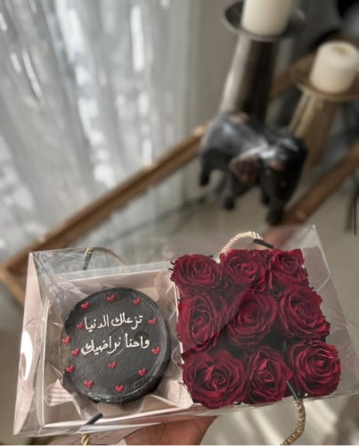 بوكس الورد والكيك