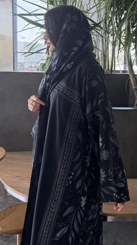 عبايه صيفيه طباعة موردة