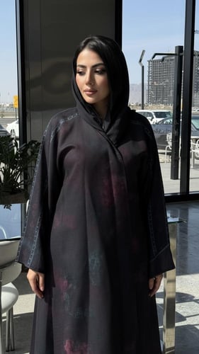 عبايه لينن صيفية طباعة